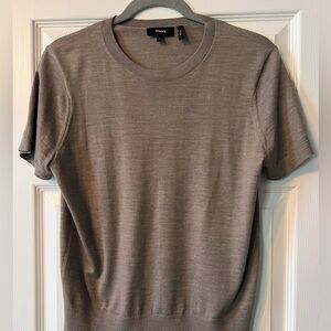 Theory Sweater Tee in Regal Wool (mocha)